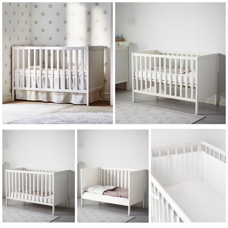 SUNDVIK Baby Crib IKEA / Ranjang Bayi Set / Kasur Anak / Tempat Tidur Bayi / Ranjang Anak / Crib Bay