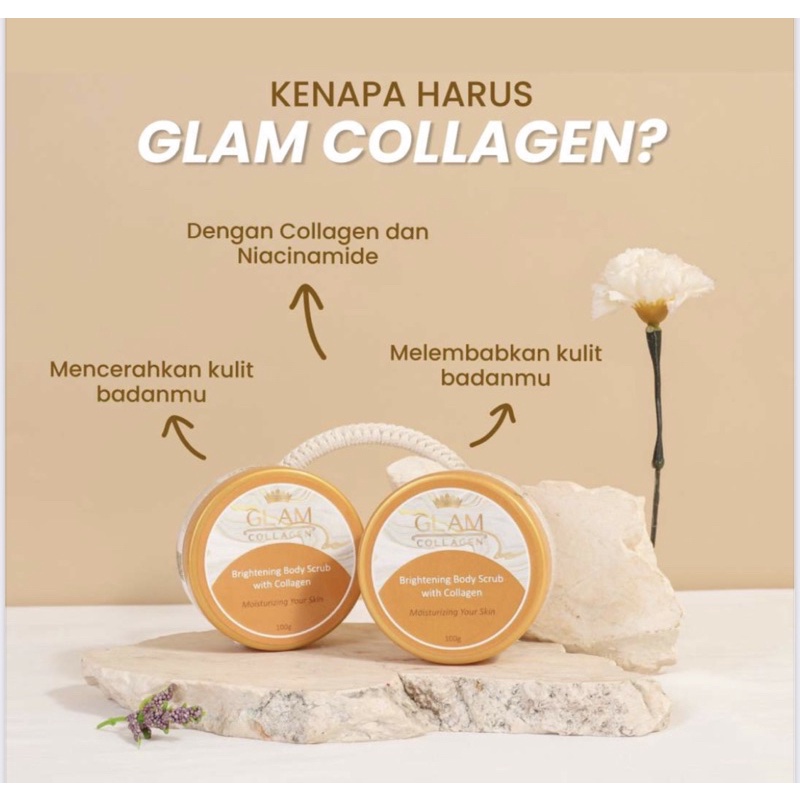 Jual GLAM COLLAGEN BRIGHTENING BODY SCRUB Shopee Indonesia