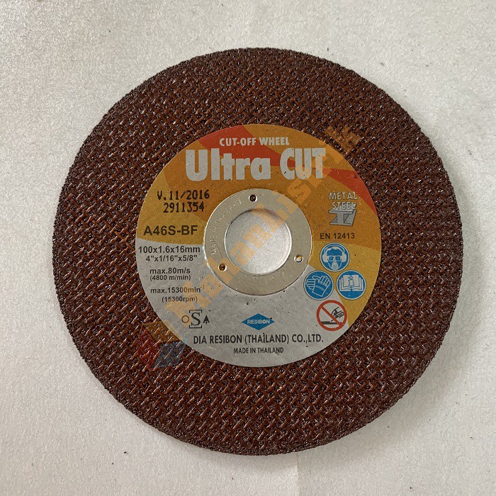 Ultra CUT A46S-BF  Batu Gerinda Potong Besi Resibon 4 Inch