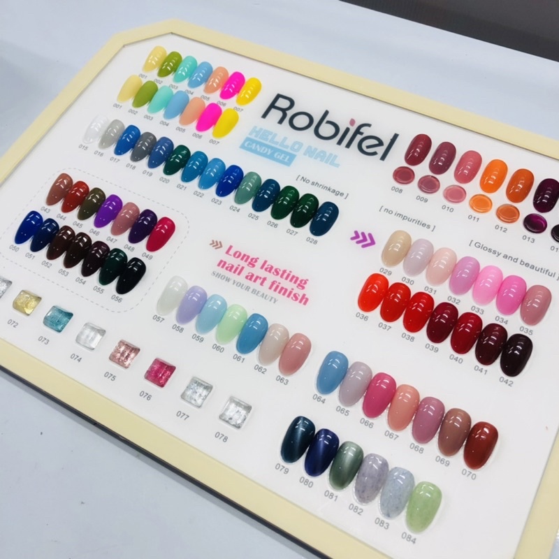 ROBIFEL SERIES 1SET 84 WARNA UV NAIL GEL POLISH 15ml