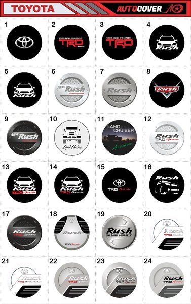 Cover ban Sarung Ban Serep mobil rush ultimo ready