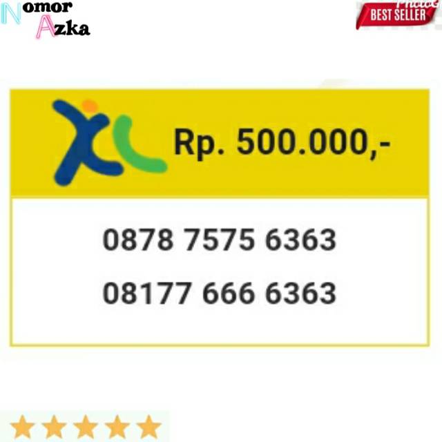 Kartu perdana nomor cantik xl seri aaa 666 abab 6363 gb11