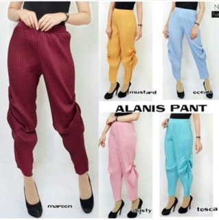  Celana  plisket  cubit  alanis pants Shopee Indonesia