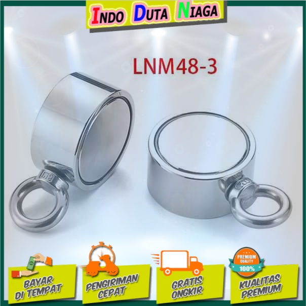 Strong Neodymium Magnet Model Hook Bulat 48mm 80KG - LNM48-3