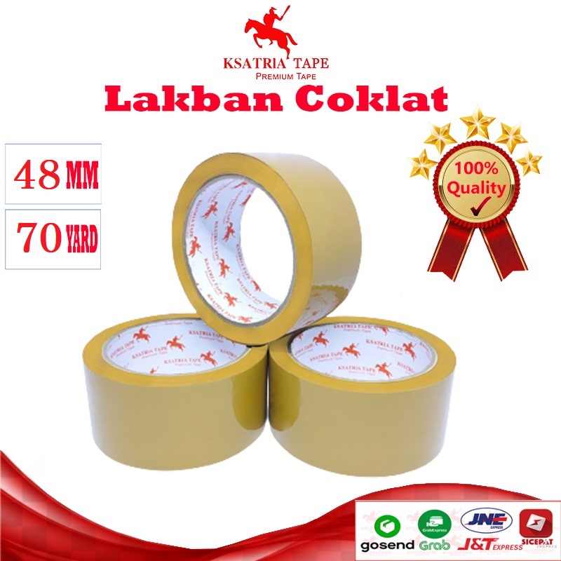 

[TERLARIS] Lakban OPP Tape / Lakban Coklat Dunia Packing 70 Yard -COD
