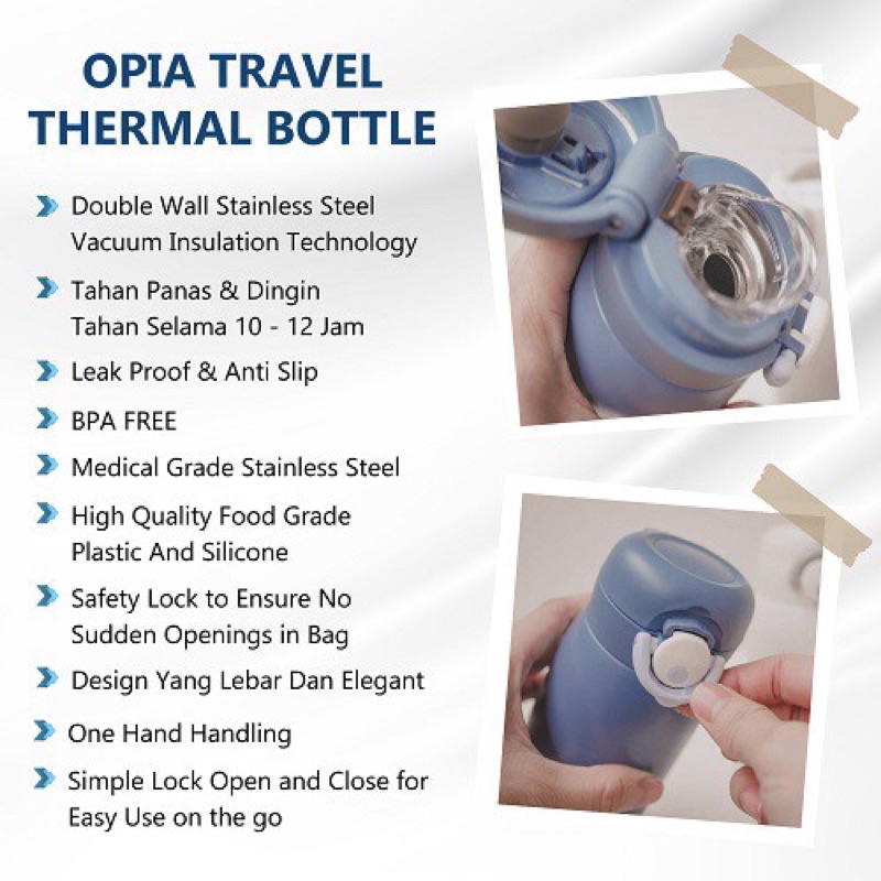 Opia Travel Thermal Bottle 320ml