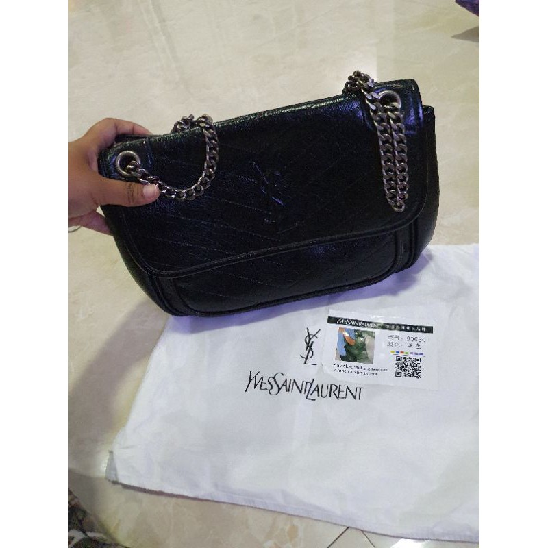 HABISIN STOK TAS YSL NIKI MEDIUM NEW - Black