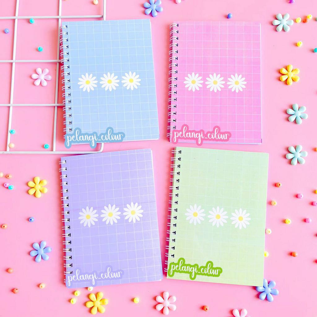 

Buku Catatan Motif Grid Bunga / Notes Grid Bunga / Buku Notes Grid Bunga