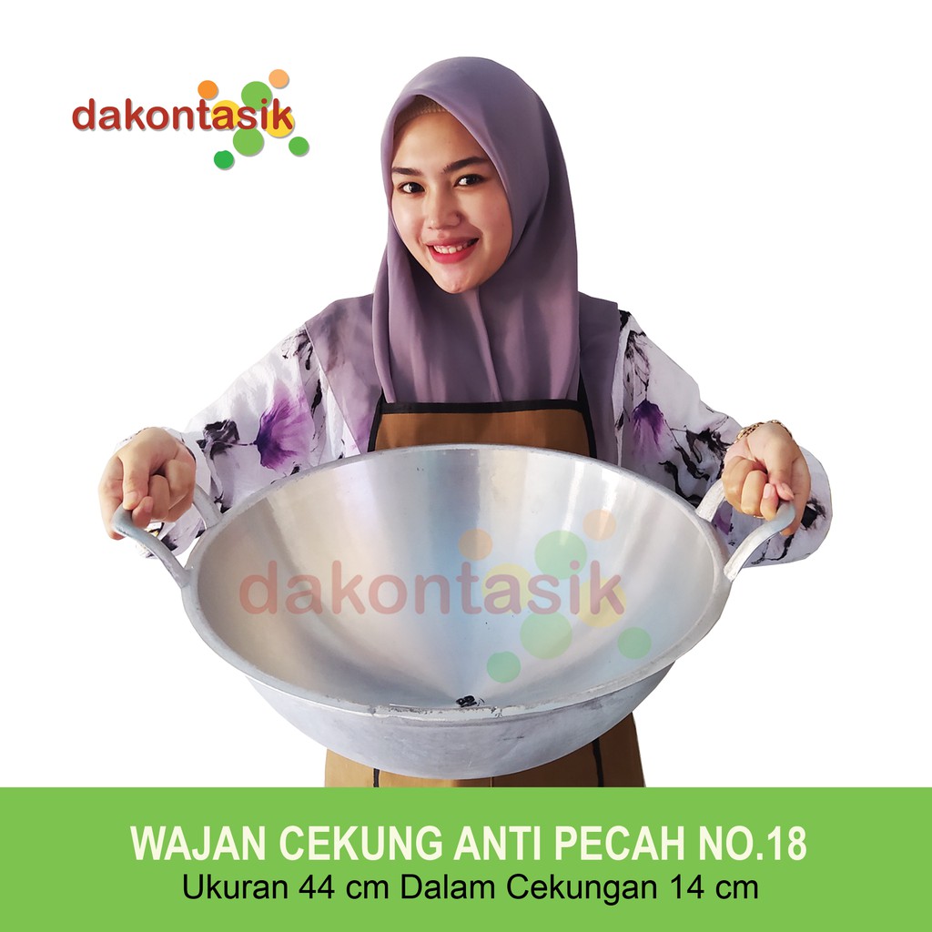 DAKONTASIK - WAJAN KUALI KATEL CEKUNG 1 SET ISI 5