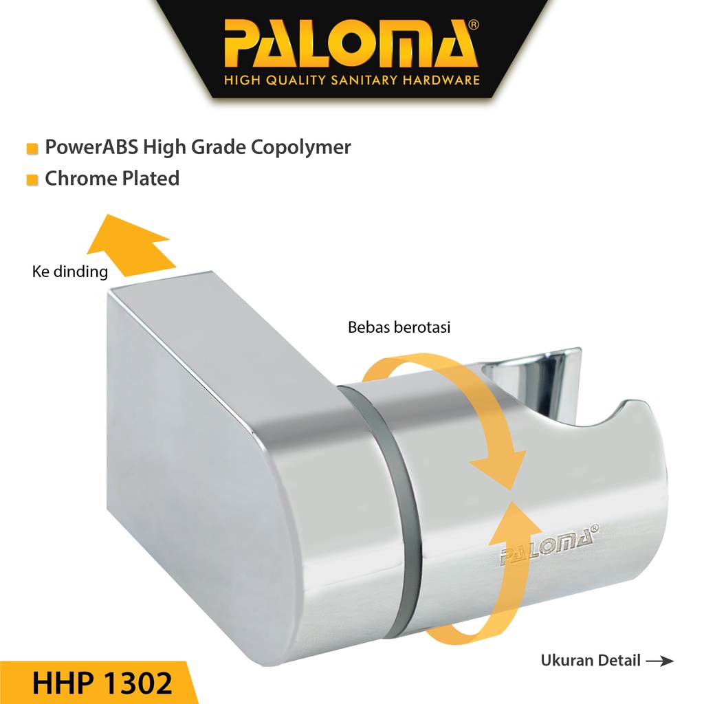 PALOMA HHP 1302 Shower Holder Gantungan Hanger Dudukan Hand Handshower