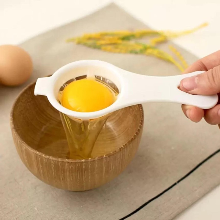 Sendok Alat Pemisah Putih Kuning Telur Telor Egg White Separator Saringan Saring Sederhana Praktis