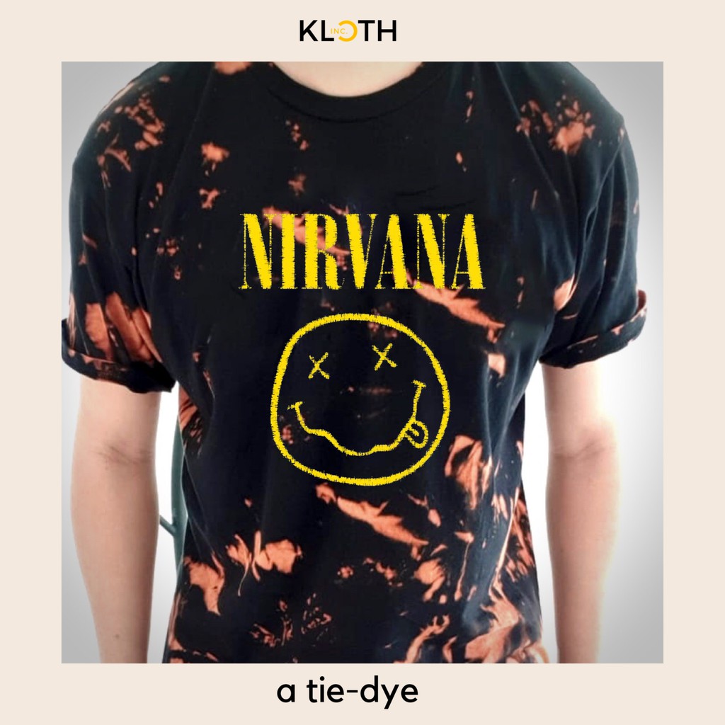 Kaos Tie Dye / Tie Dye Shirt GnR Nirvana Metallica