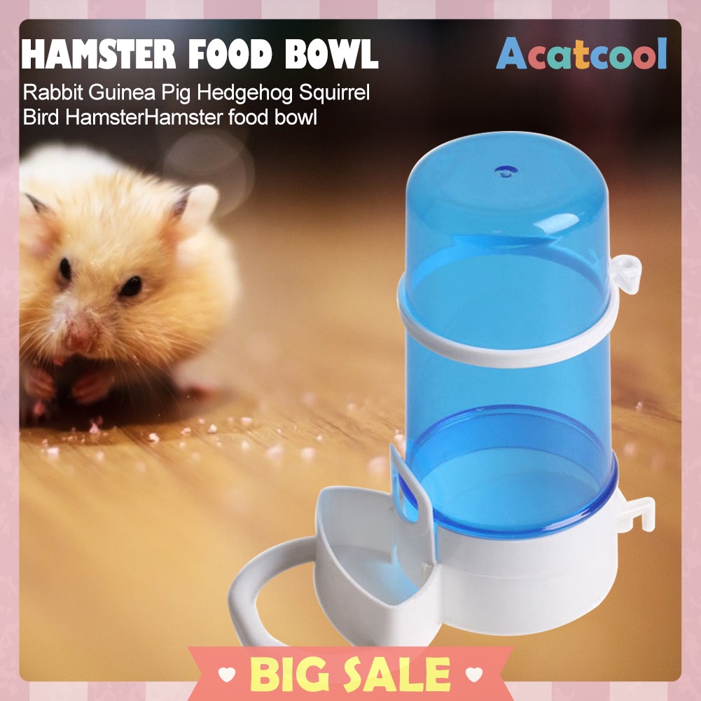 Small Pet Rabbit Guinea Pig Food Dish Bowl Mice Squirrel Automatic Feeding