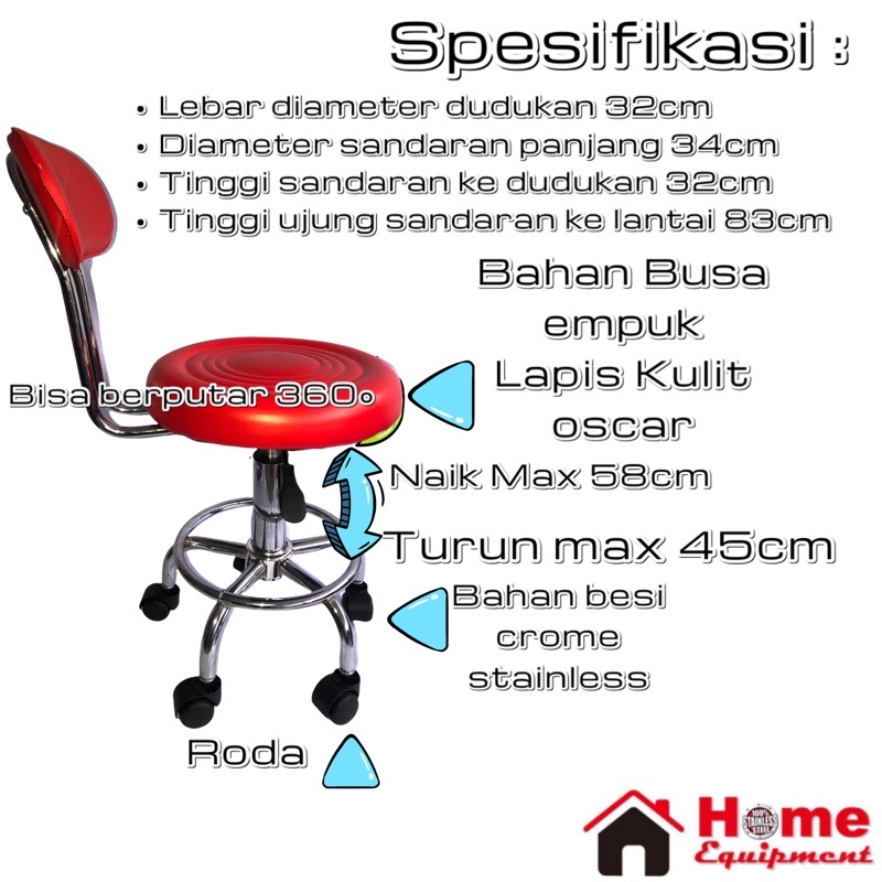 KURSI KANTOR KURSI SERBAGUNA KURSI ADA RODA DAN BISA BERPUTAR 360° HARGA MURAH (ADA SANDARAN DAN TANPA SANDARAN) KUAT KOKOH ELEGAN NYAMAN DIDUDUKI-6