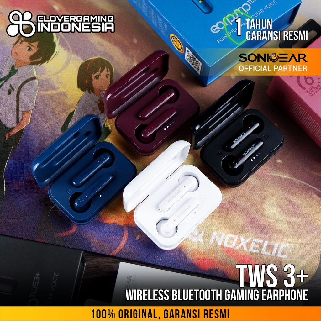 SonicGear TWS 3+ Wireless Bluetooth - Gaming Earphone