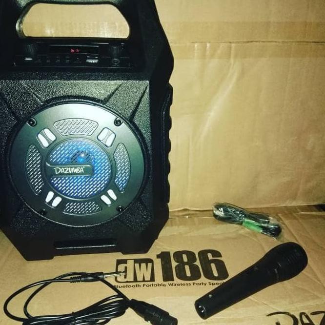 SPEAKER DAZUMBA KARAOKE BLUETOOTH PORTABLE BASS SPIKER BLUTOOTH SEPIKER BLUTUT SPEKER AKTIF JS67