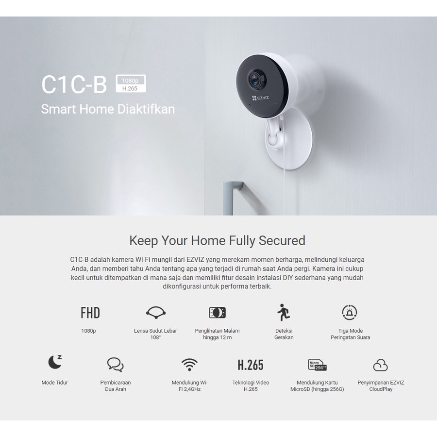 Ezviz C1C-B 1080p Indoor Smart Home Camera