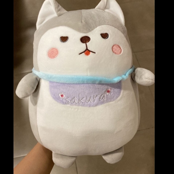 Miniso Husky Plush Toy Boneka Anjing Eskimo 27cm