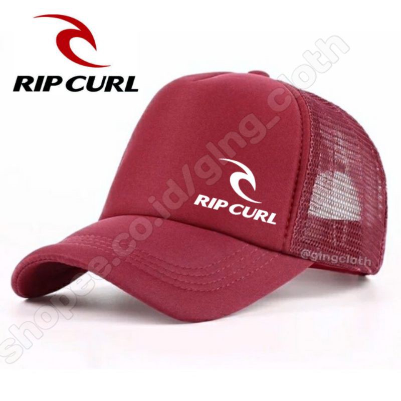 Topi Ripcurl Trucker/Jaring Logo Samping