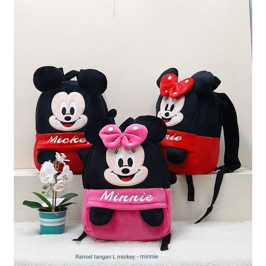 Ransel mickey minnie Size L/ransel sekolah anak SD TK/ransel tangan L/ransel Karakter/Kado Tas Anak