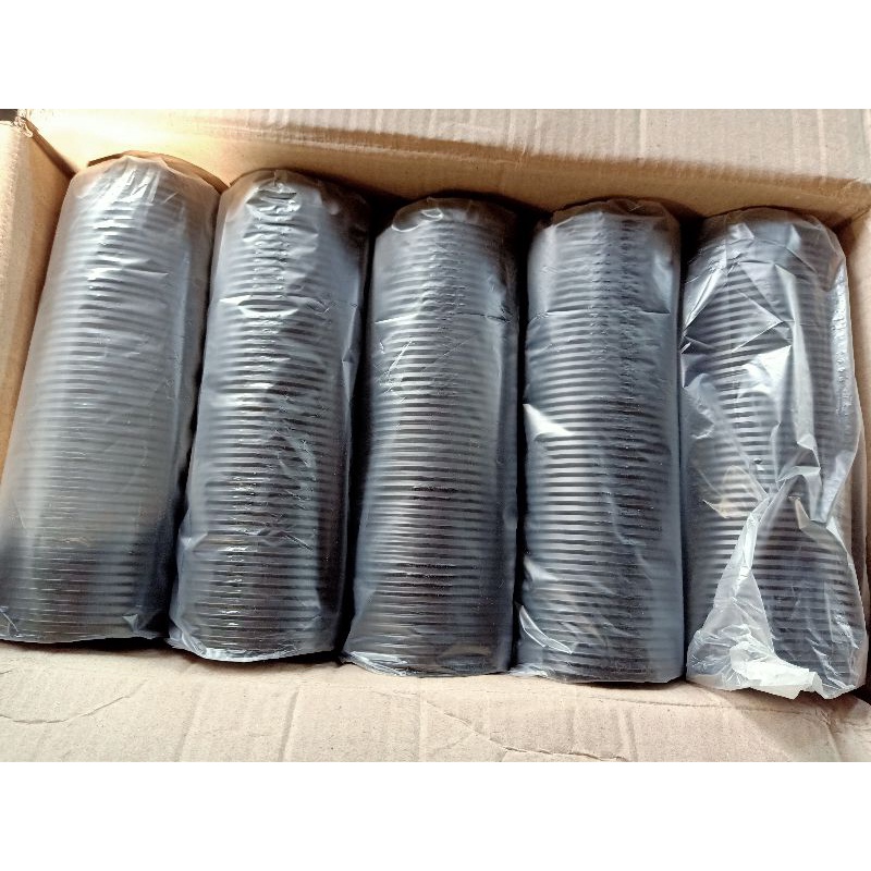 Jual Tutup paper cup hitam 8 oz Pack 50pcs lid gelas kertas kopi 8oz ...