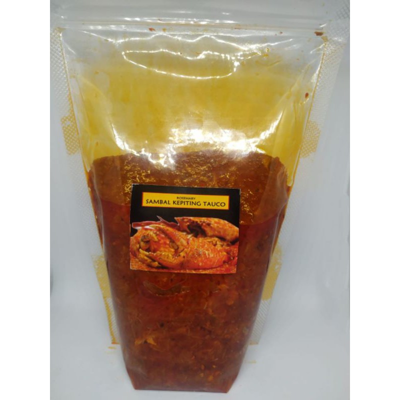 

SAMBEL KEPITING TAUCO POUCH/SAMBELKEPITING/SAMBEL/SAMBAL/POUCH/KEPITING/ENAK/PEDES/NAGIH/GURIH/TAUCO