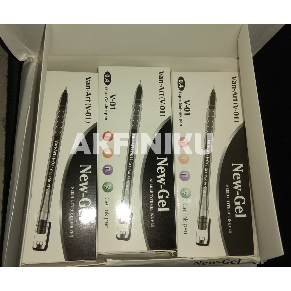 

Bolpoin New Gel Van-Art V-01 (1kotak 12pc) Original Termurah
