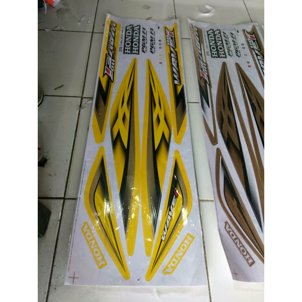striping revo fit 110 wave thailand kuning