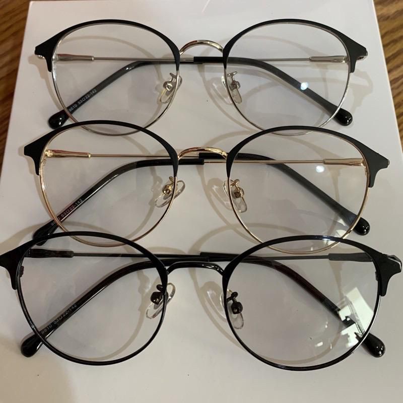 Kacamata Photocromic Bluecromic Oval Besi Pria Wanita 19201