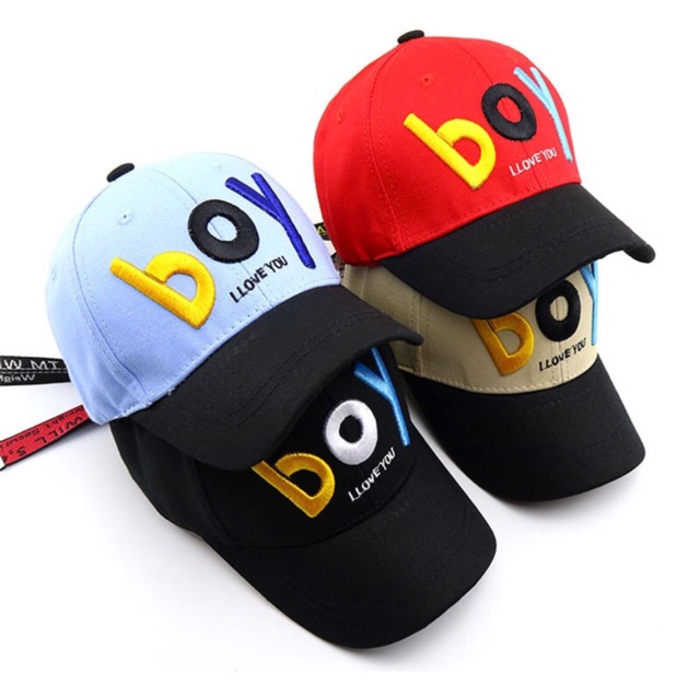 Bobo-store03 Topi baseball anak tulisan boy baby baseball hat cap kid