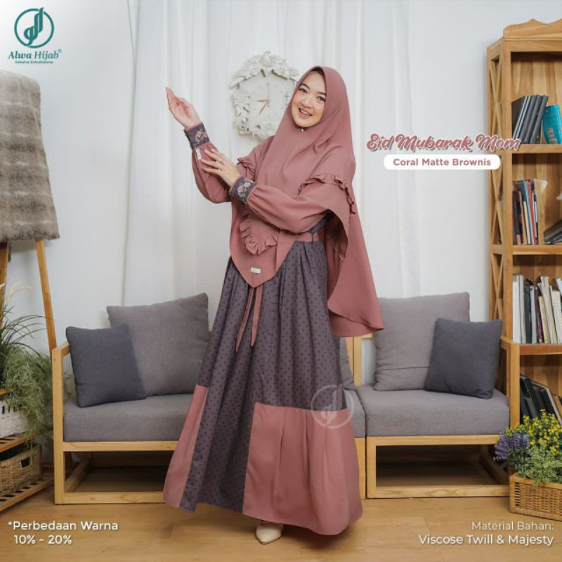 EID MUBARAK MOM SET KHIMAR STAR BY ORIGINAL ALWA HIJAB