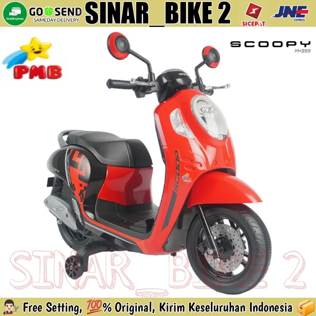 Motor Aki PMB HONDA SCOOPY M 999 Mainan Anak M999 M-999