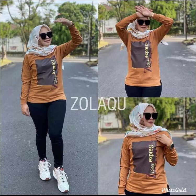 BAJU ZOLAQU /SWEATER ZOLAQU (COD) BAJU WANITA LENGAN PANJANG / SWEATER WANITA KEKINIAN/UKURAN L-XL