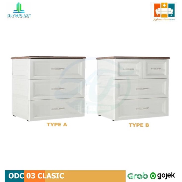 Laci Plastik 2 Susun/Drawer Olymplast/ODC 02 C B