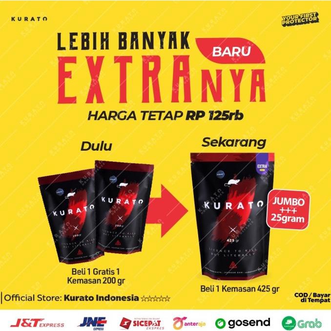 DUA PACK KURATO BASMI TIKUS GOT TIKUS BESAR RACUN KURATO PALING AMPUH