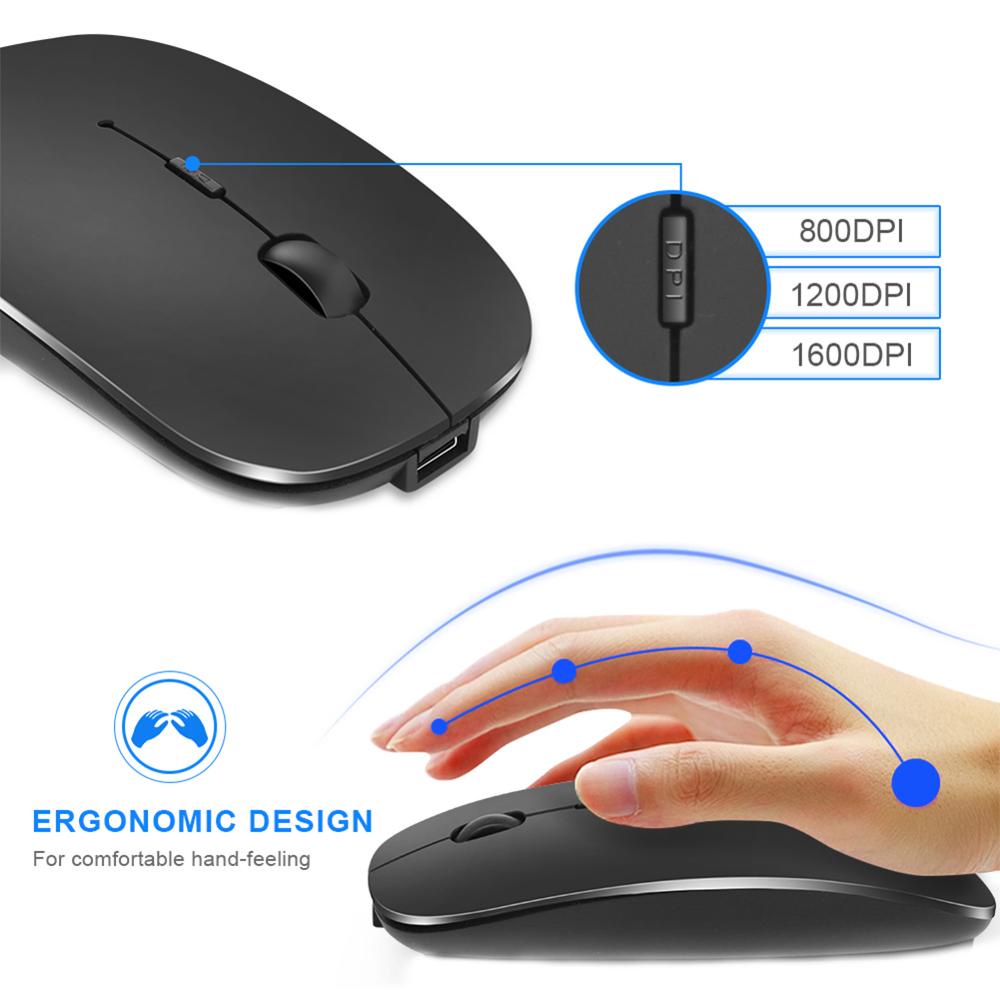 ABS-Slim wireless mouse silent 4d usb 2 4ghz optical model laptop pc