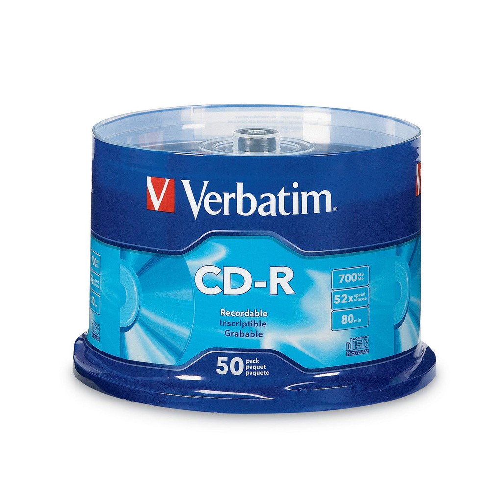 CD-R / CDR Kosong Verbatim 52x | 700 MB jual ecer per keping