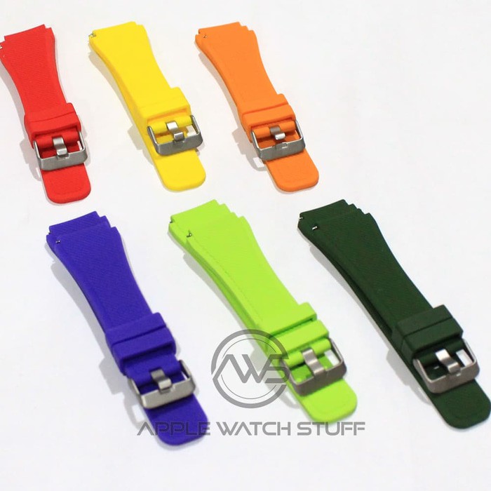 Sport Band Silicon Strap 22mm Rubber material for Asus Zenwatch 2 WI501Q  Moto 360 2nd 46mm