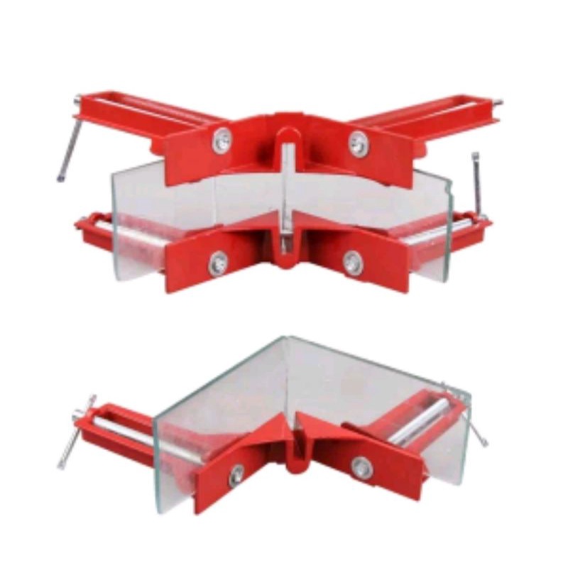 clamp klem siku sudut kayu acrilic pigura