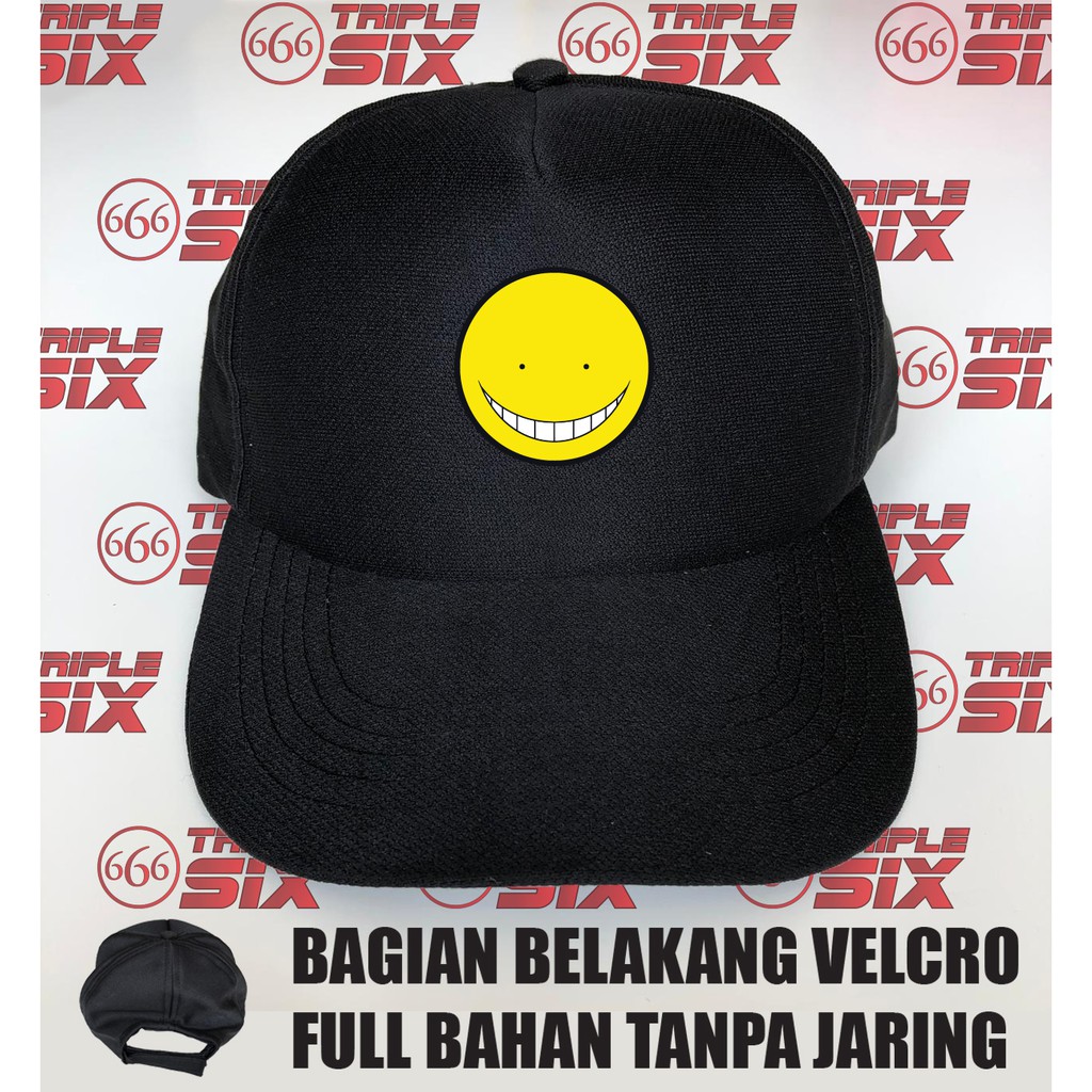 Topi Baseball Velcro Anime Koro Sensei Assasination Classroom