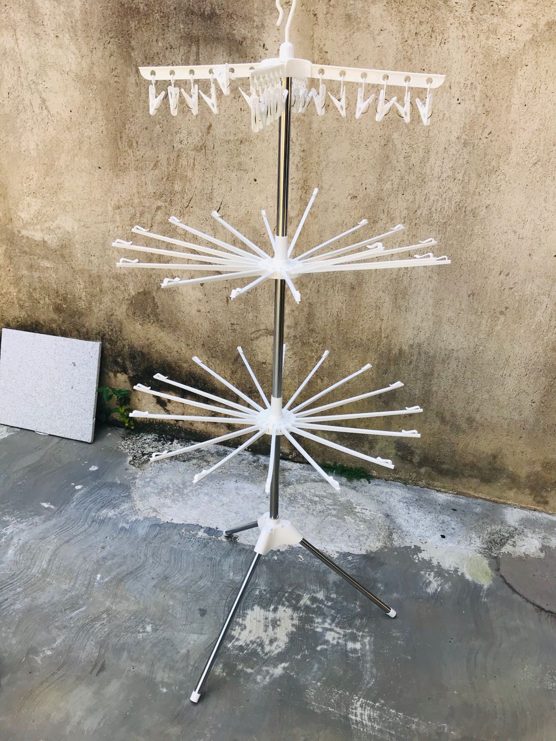 2300 Gram Mh X8 Foldable Clothes Drying Airer Rak Jemuran Lipat Megahome