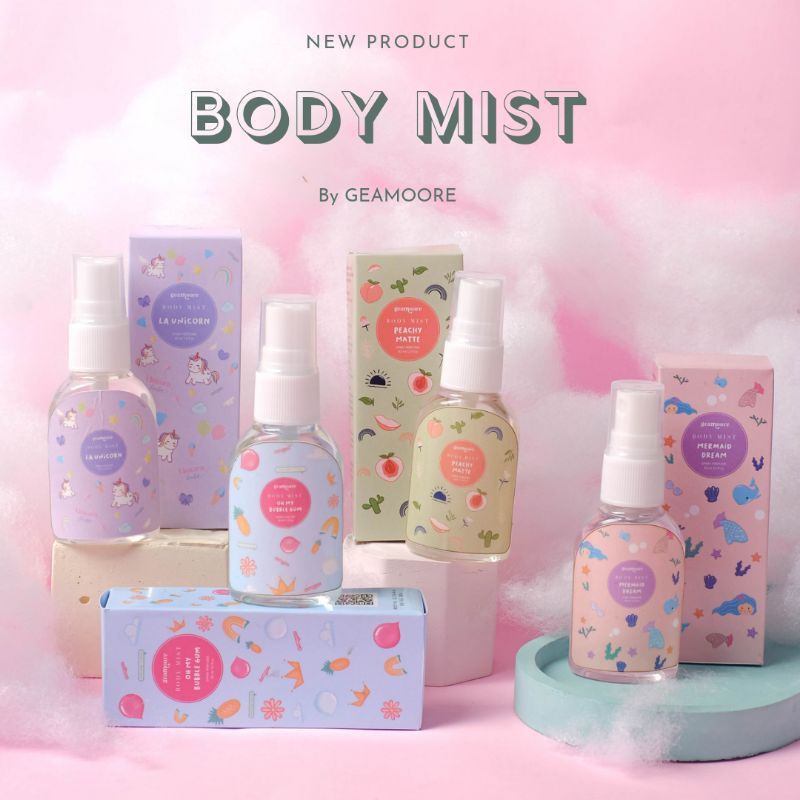 [Per Pc] Geamoore Body Mist Series Original BPOM Parfum Wewangian Bodymist