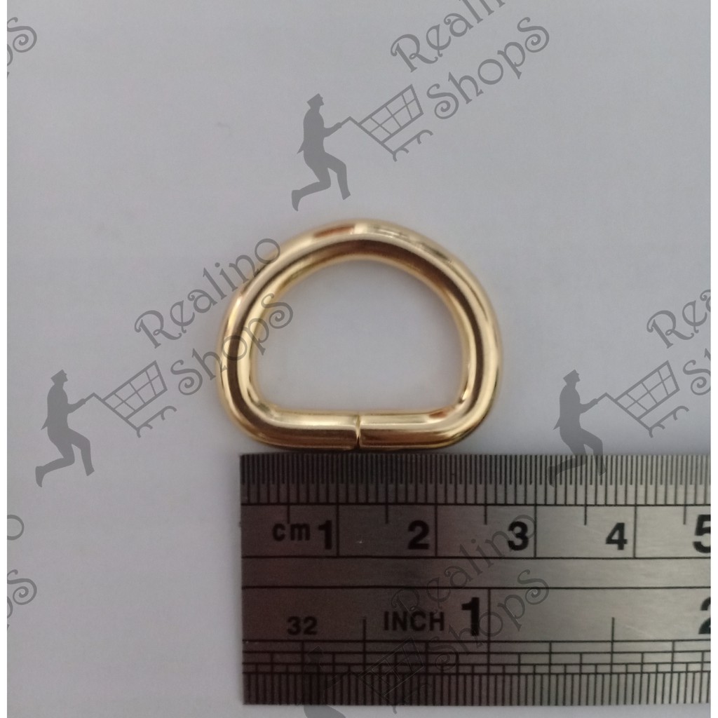RING D - 2CM EMAS MUDA (KUALITAS TEBAL) - AKSESORIS TAS