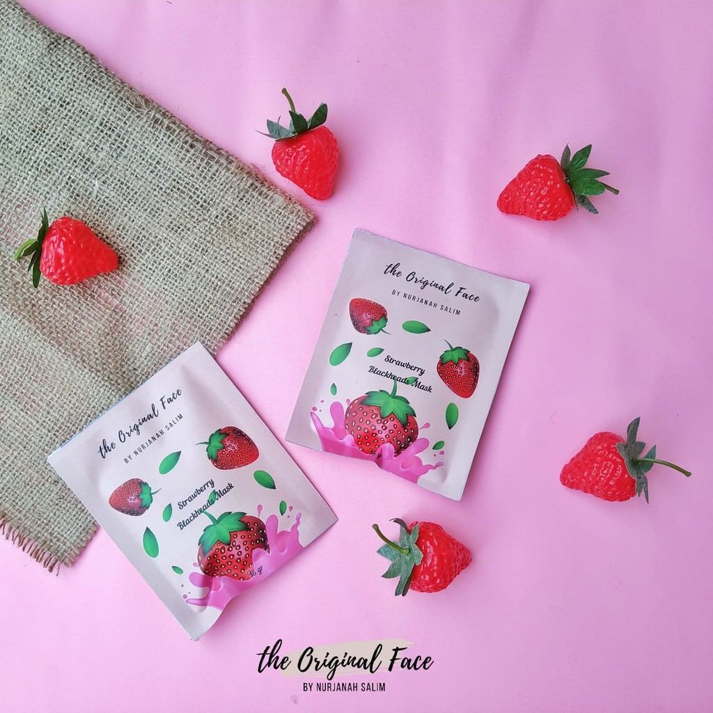 BEST!!! Masker Strawberry untuk komedo / masker wajah / masker komedo by NURJANAH SALIM