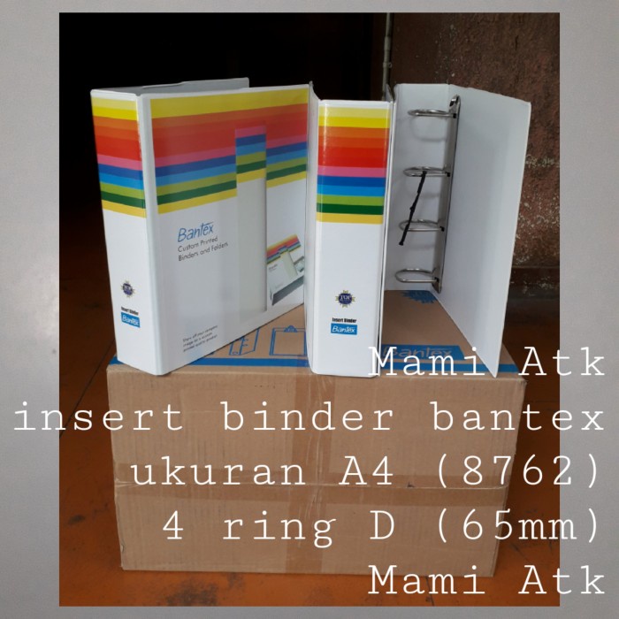 

Mantap Insert Ring Binder Bantex 4 Ring D 65Mm Size A4 No Ref 8762 Promo