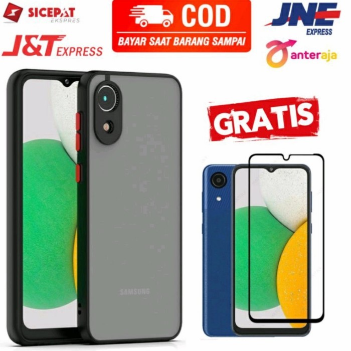 PROMO Case Samsung A03 Core + Tempered Glass