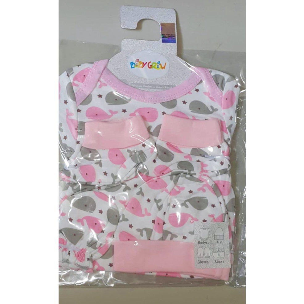 BABY GROW 4IN1 SET HANGER MIX / SETELAN BAYI