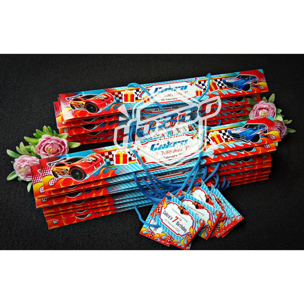 23x40 + Thanks Card - Label Jajan Ultah - Goodie Bag Ulang Tahun - Plastik Snack-1