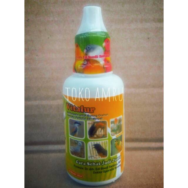 Vitalur Obat Vitamin Birahi Breeding Burung Lovebird Kenari Perkutut 20ml