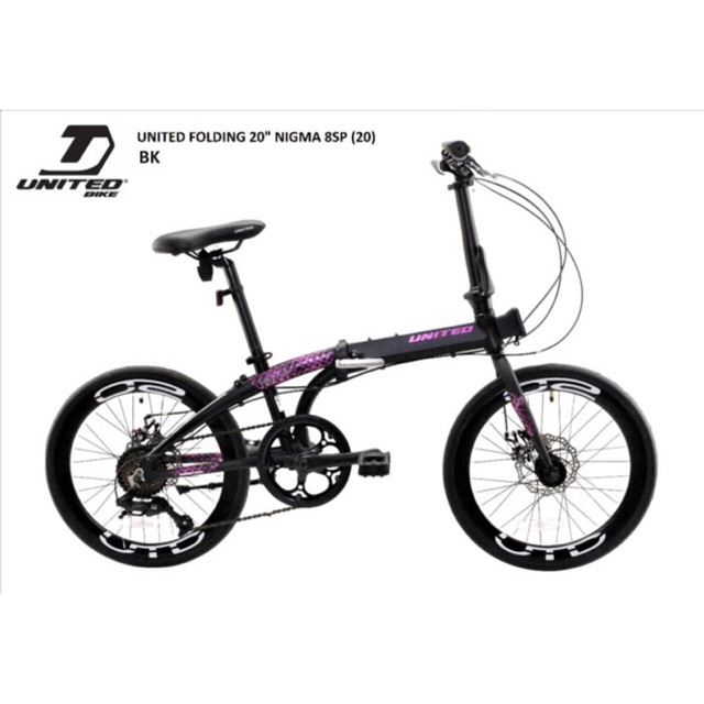Sepeda lipat 20 United Nigma 8spd